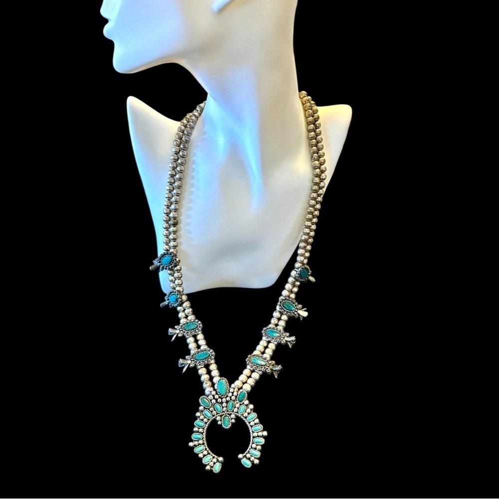 Sancrest FauxTurquoise and Silvertone Women's Necklace‎
